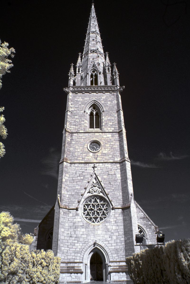 英国伦敦著名的旅游者圣奥尔本修道院教堂夜光照明大教堂