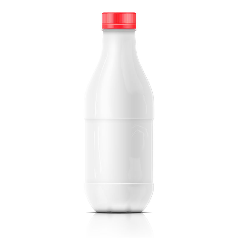 白牛奶塑料瓶模板。