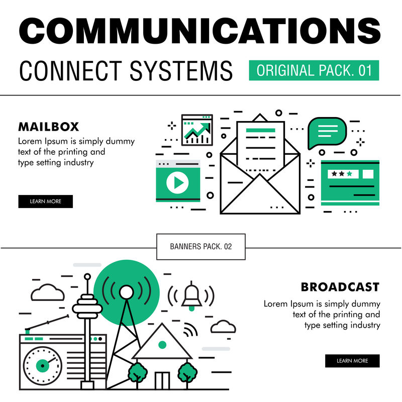 通信连接社交技术包。