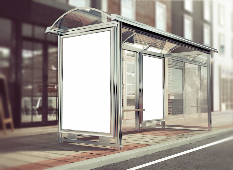 公交车站模型的三维绘制