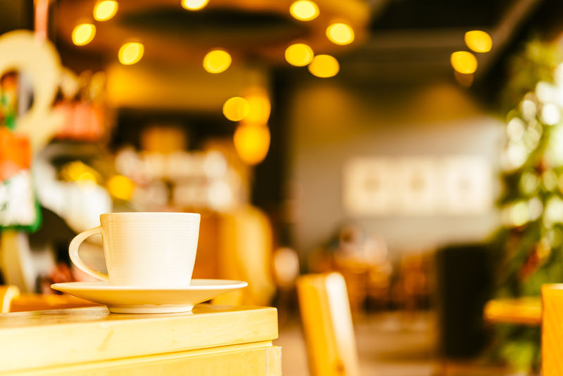咖啡店咖啡杯咖啡厅-复古效果风格图片