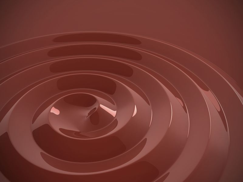 热巧克力漩涡抽象3D背景