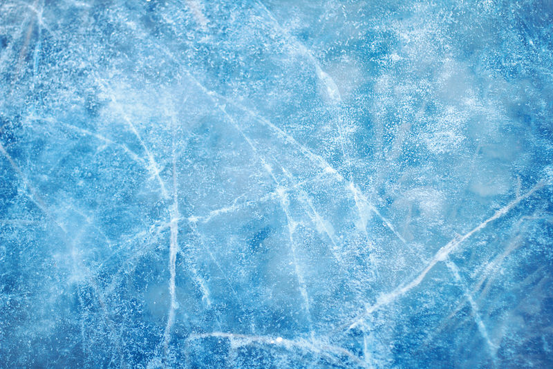 纹理冰蓝色冷冻溜冰场冬季背景