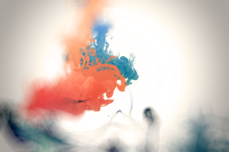 水墨蓝-艺术镜头-抽象背景