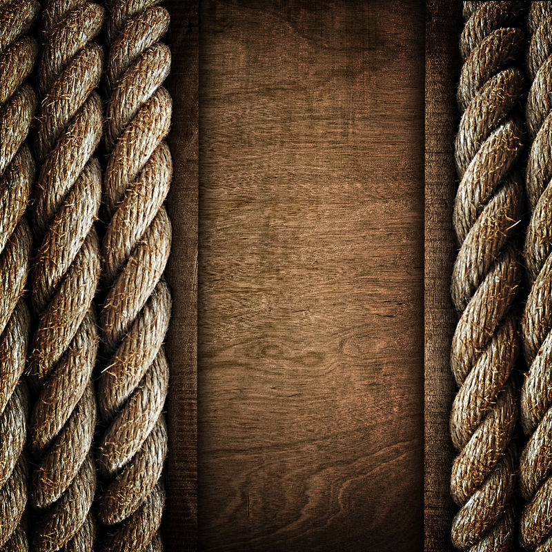 旧木板带绳