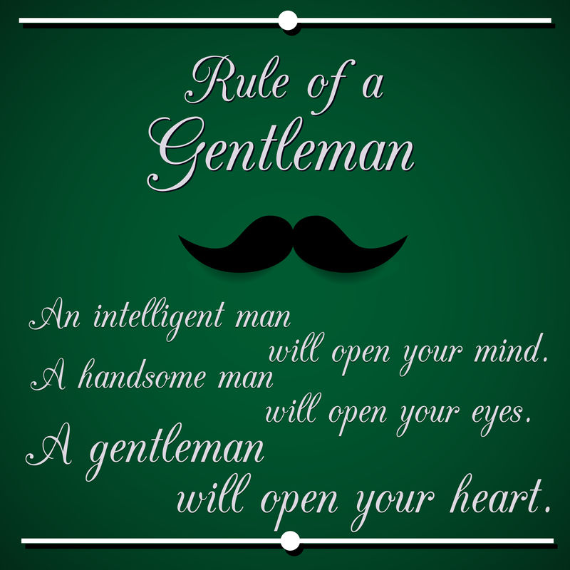 一个绅士的规则-鼓舞人心的引语