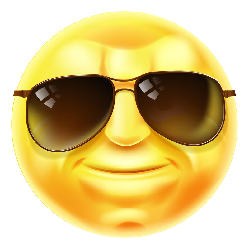 太阳镜酷emoji表情