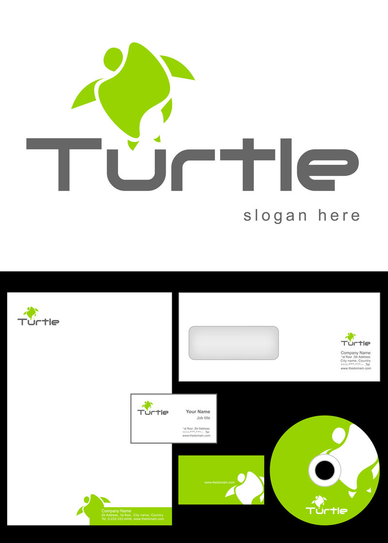 海龟标志设计