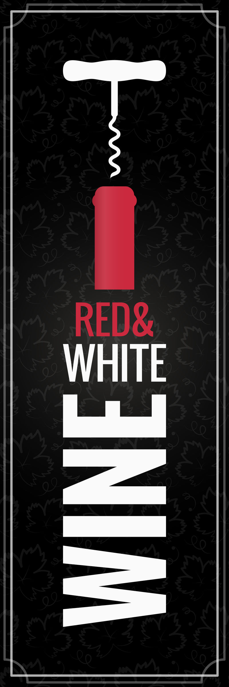 葡萄酒红白瓶标志背景