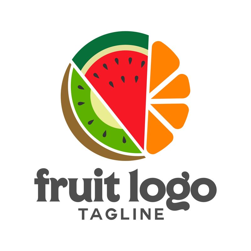 矢量水果标志设计