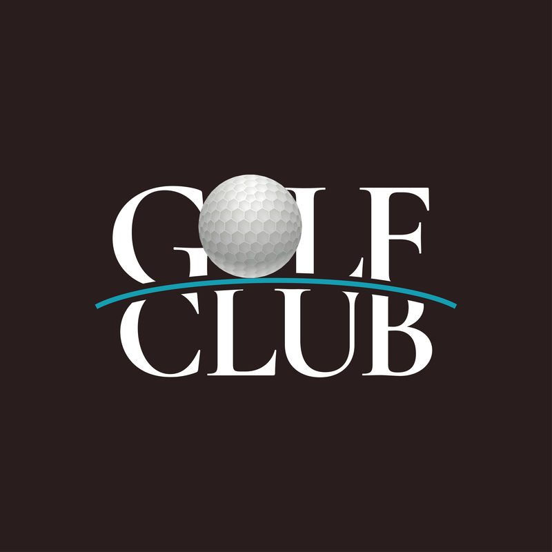 高尔夫俱乐部、高尔夫球场矢量标志