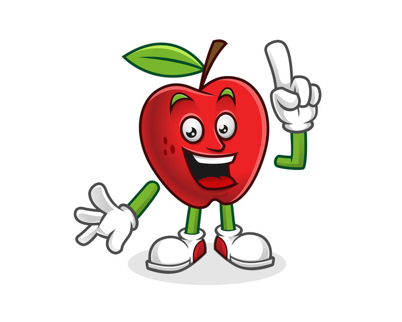 有个主意-苹果吉祥物-苹果特征向量-苹果商标