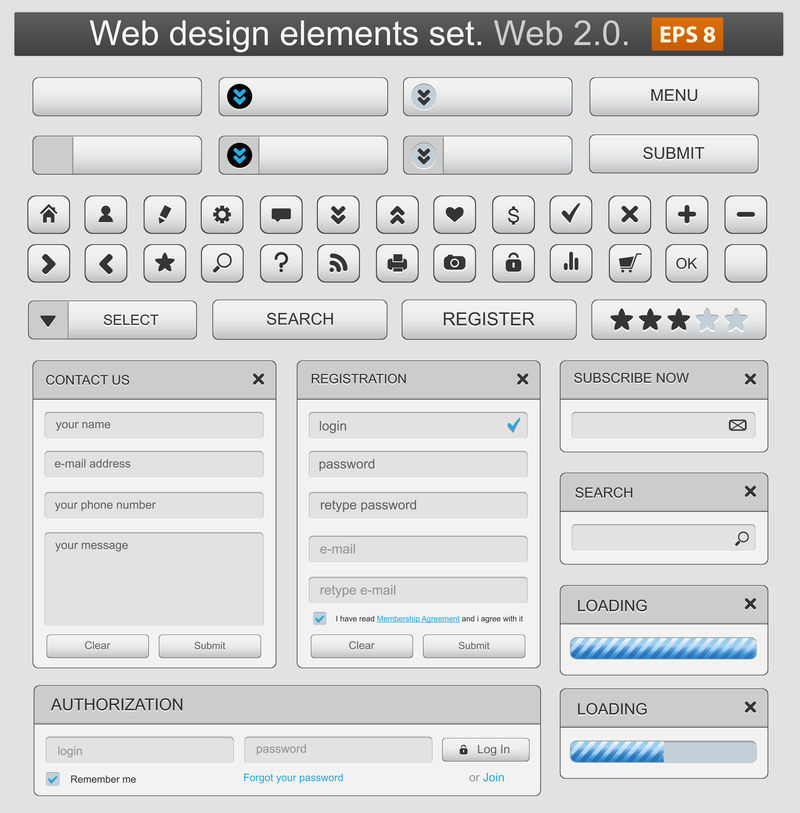 网页设计元素设置为白色