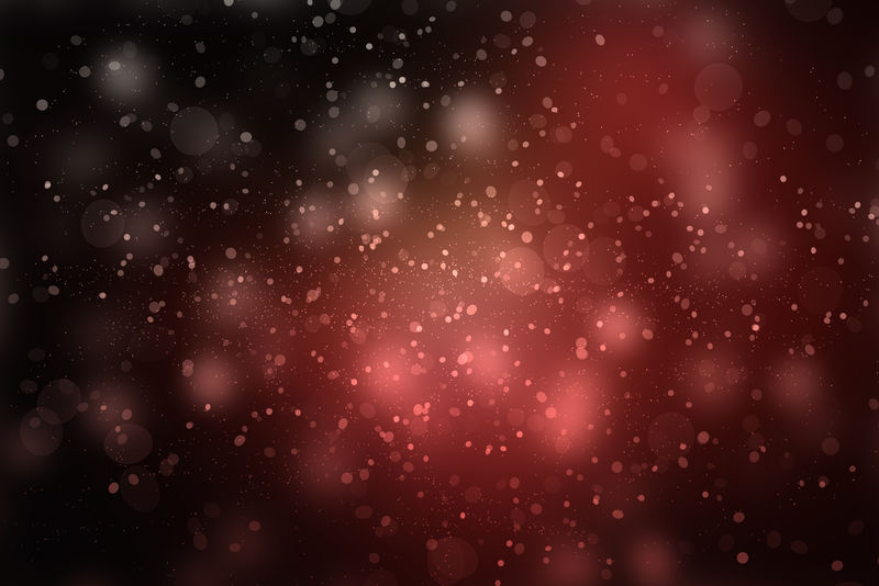 深红色矢量布局-有明亮的雪花-圣诞风格的雪景彩绘-该图案可用于新年广告、小册子