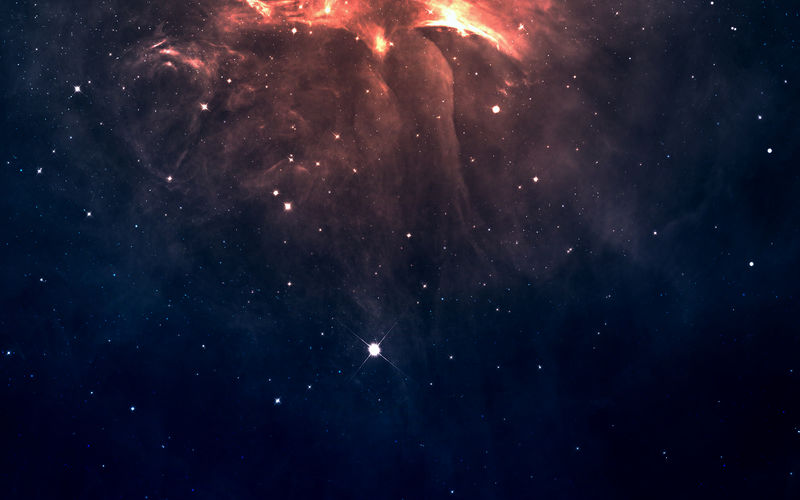 深空的星场离地球有很多光年远。NASA提供的这张图片的元素
