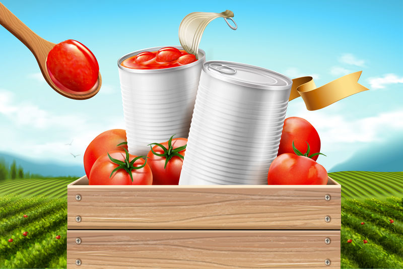 番茄罐头广告
