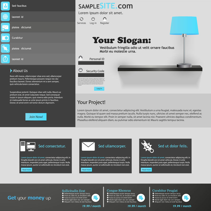平面设计网站模板