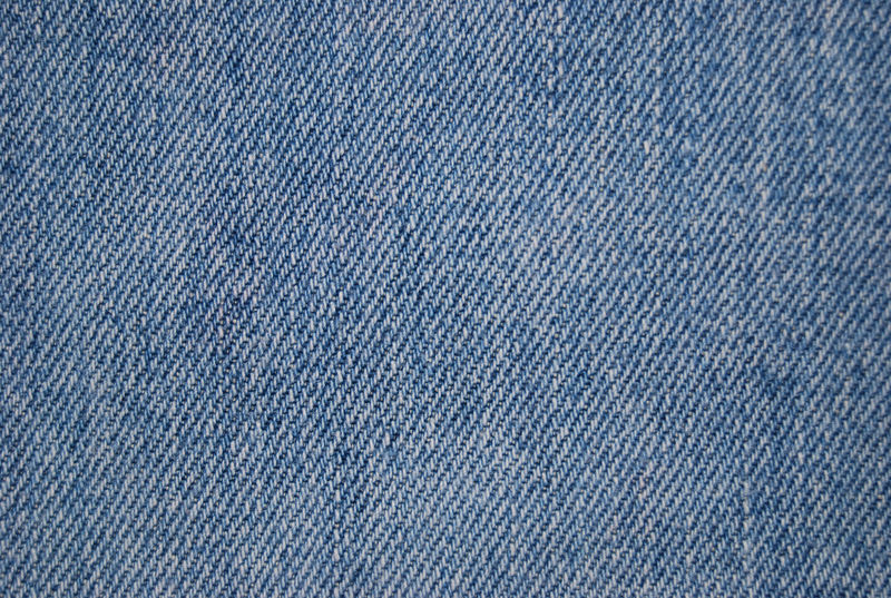 蓝色磨损牛仔布表面特写-老化织物