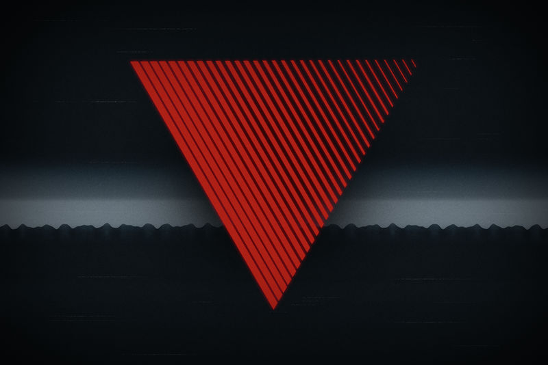 浅红色矢量低多边形布局-闪亮的插图-由三角形组成-为您的商业设计三角形图案