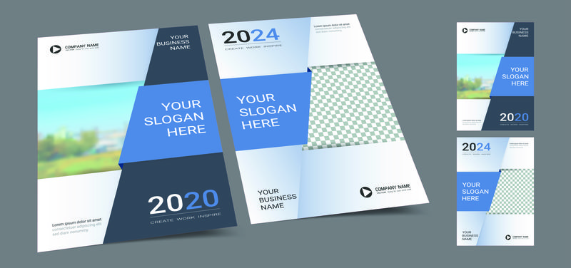 海报封面设计模板-A4版面-带照片背景-CMYK 2色调-适合年度报告、提案、公文包、小册子、传单、传单、目录、杂志、小册子