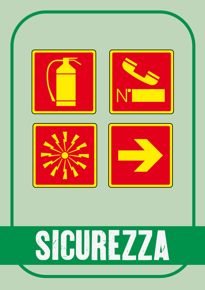 安全标志：各类火灾应急标志