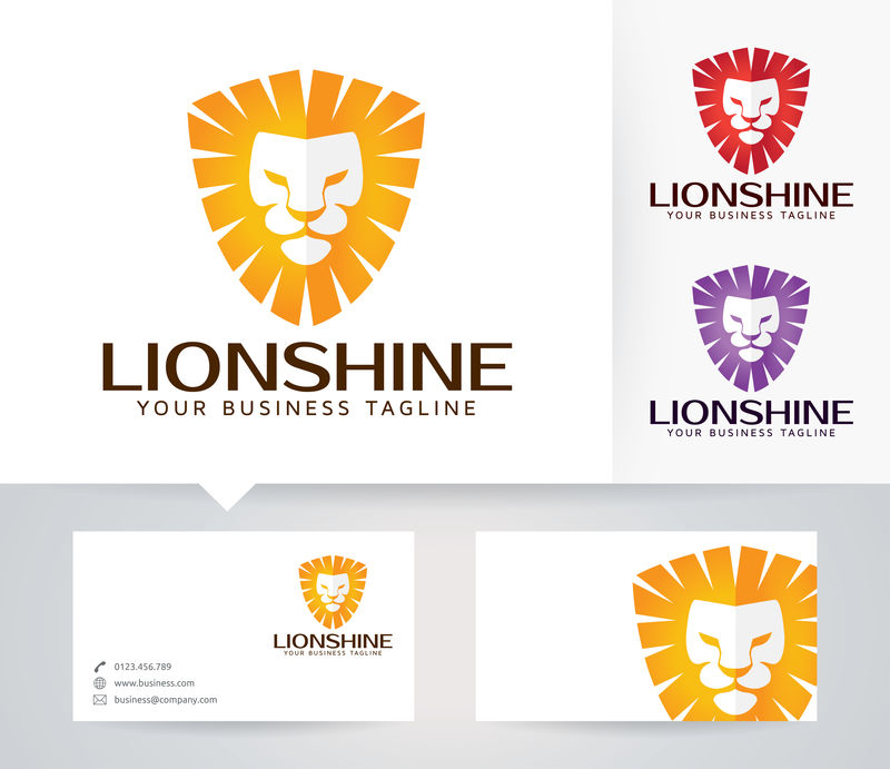 Lion Shine-矢量徽标模板
