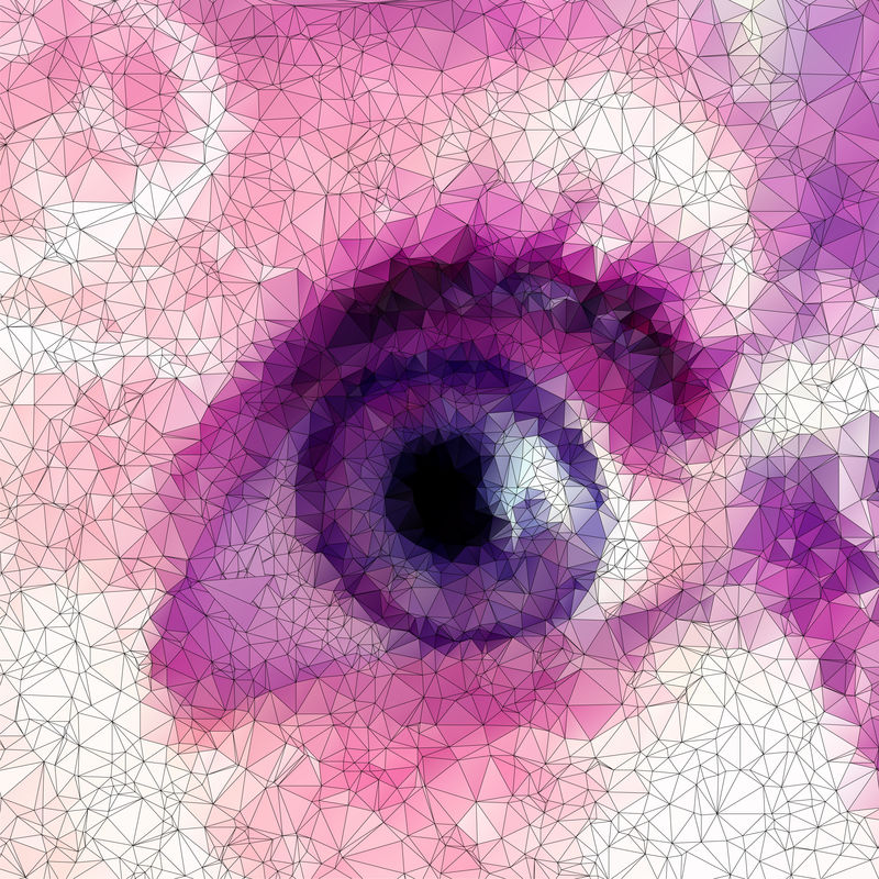 几何造型中的美丽眼睛抽象几何背景