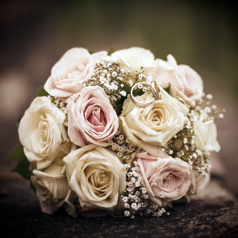 婚礼新娘的花束