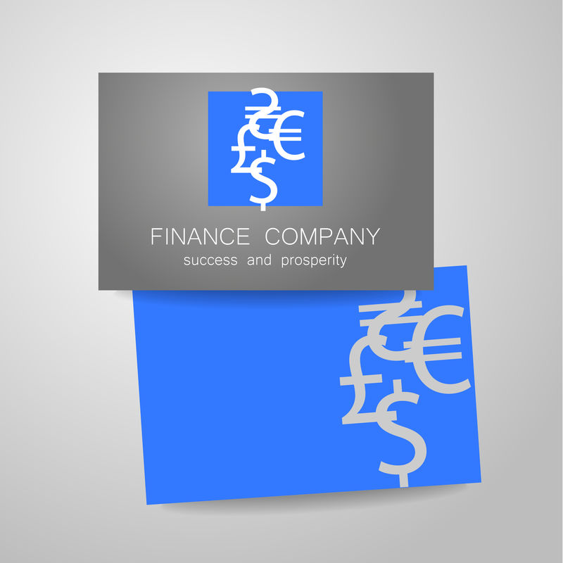 金融公司美元欧元标志