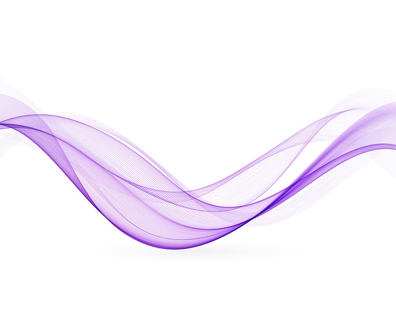 抽象波浪线-彩色紫色波矢量背景-宣传册或网站设计