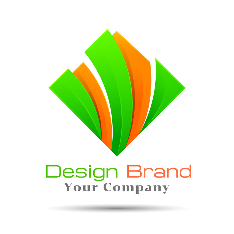 抽象彩色方块标志模板。矢量商务图标。公司品牌标识设计说明。创意概念。