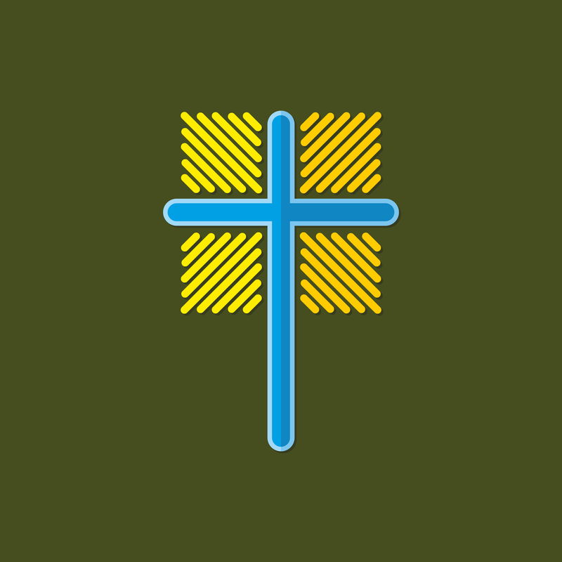 教堂标志-耶稣基督的十字架是死亡和战胜罪的象征