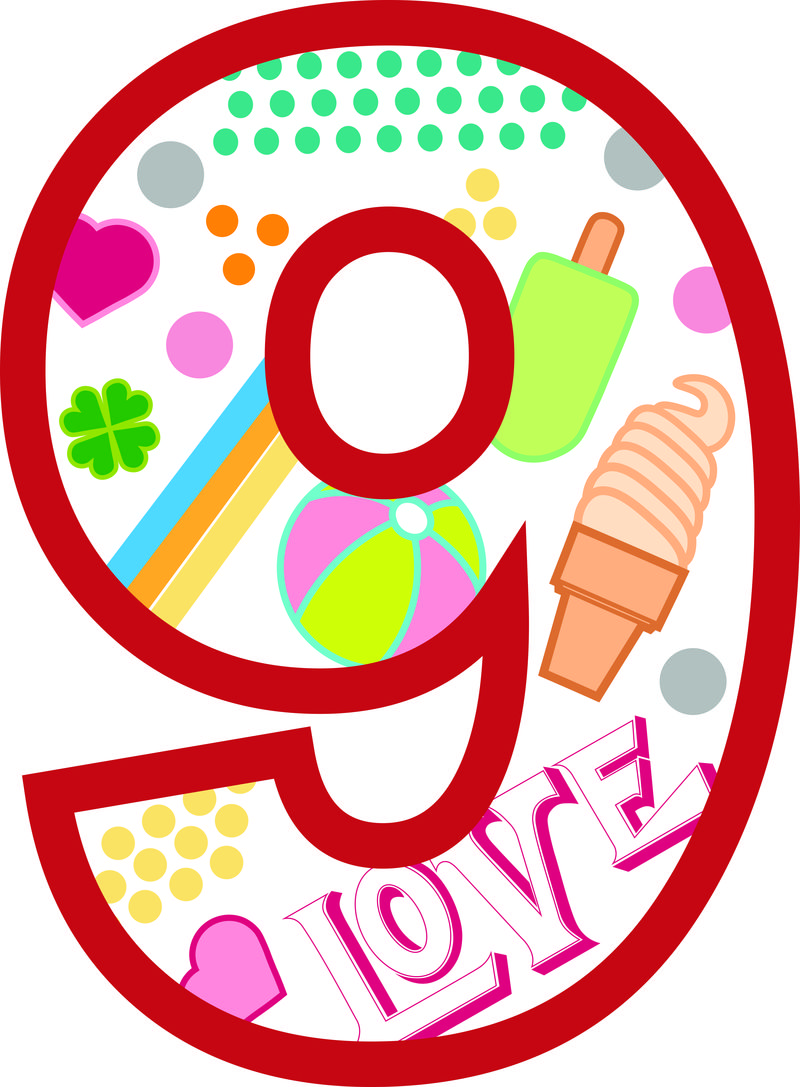 矢量单个数字9设计