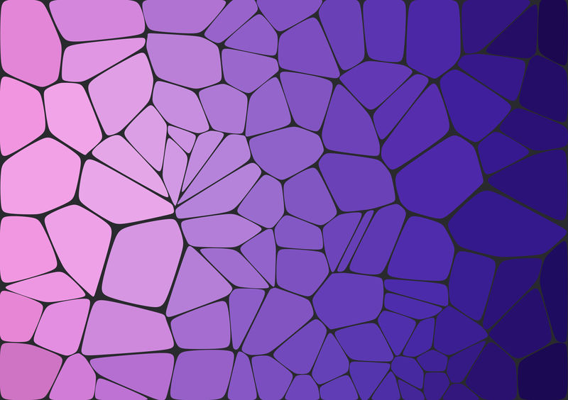平面风格。紫罗兰镶嵌抽象背景