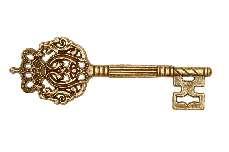 金色复古钥匙