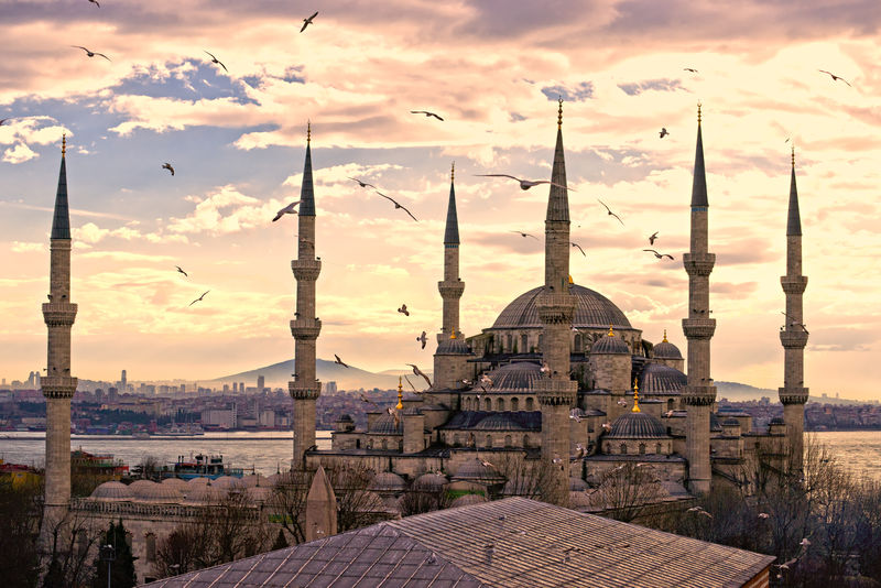 蓝色清真寺，伊布尔，土耳其。