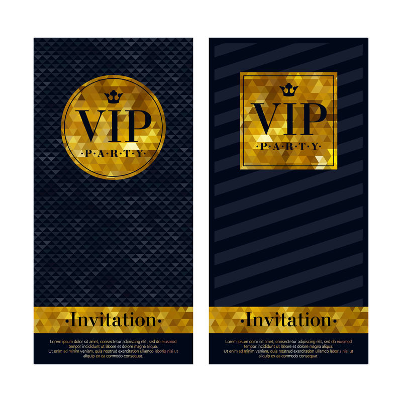 VIP邀请卡溢价设计模板。