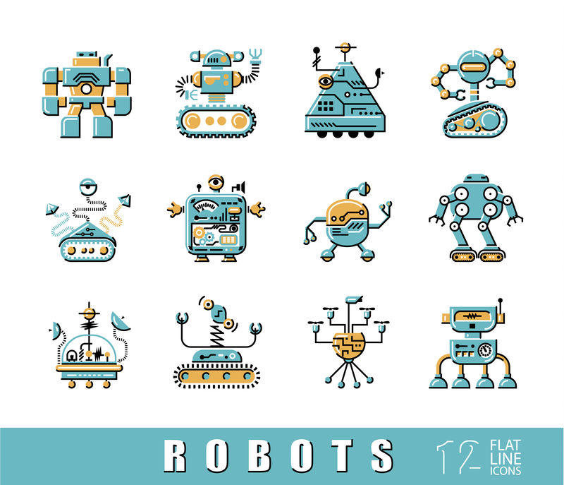 各类机器人的矢量集