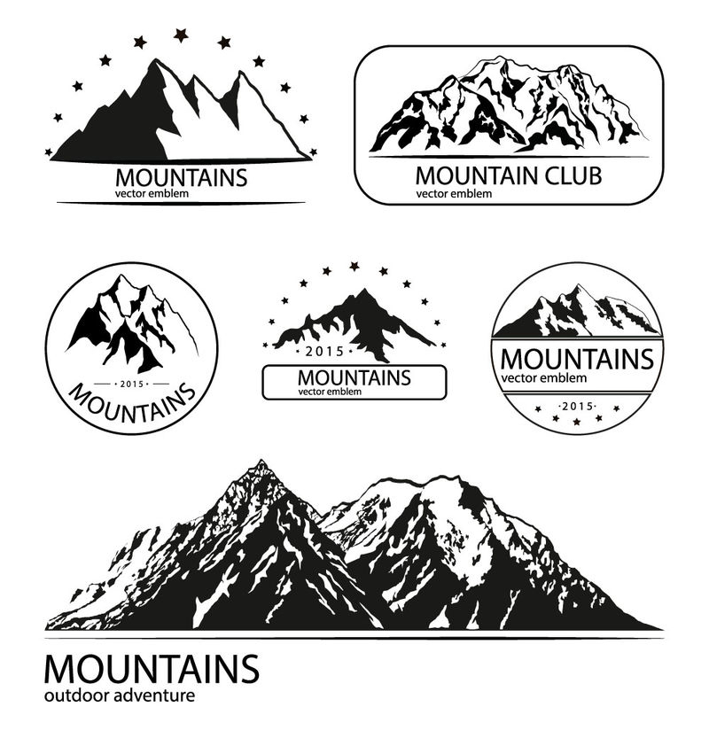 山脉标识集
