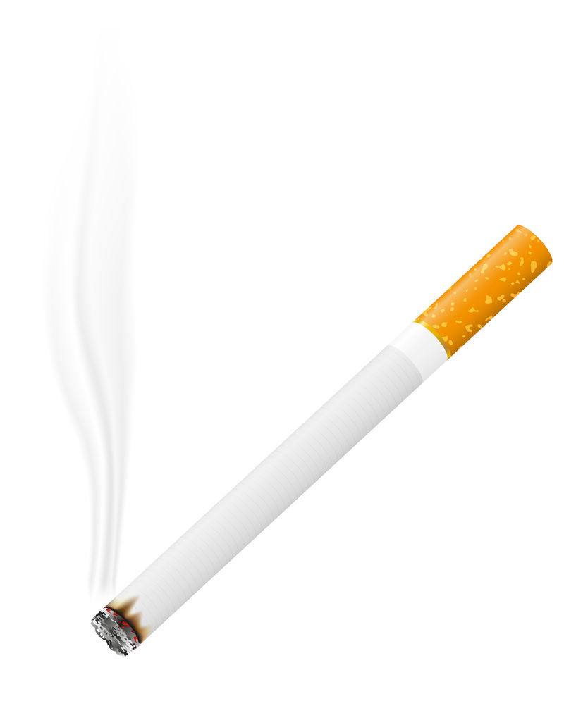 香烟燃烧矢量图