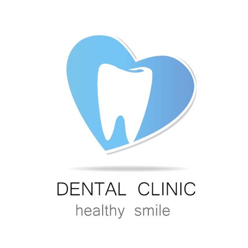 牙科诊所健康微笑标志模板