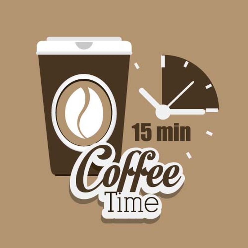 矢量咖啡时间