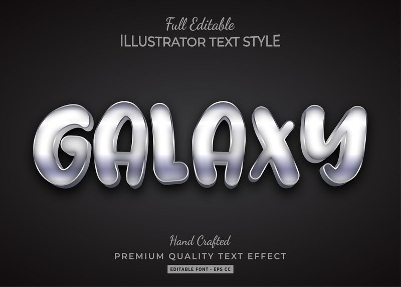 Galaxy 3d文字风格特效
