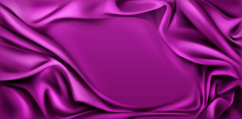 紫红色丝质悬垂织物背景，横幅