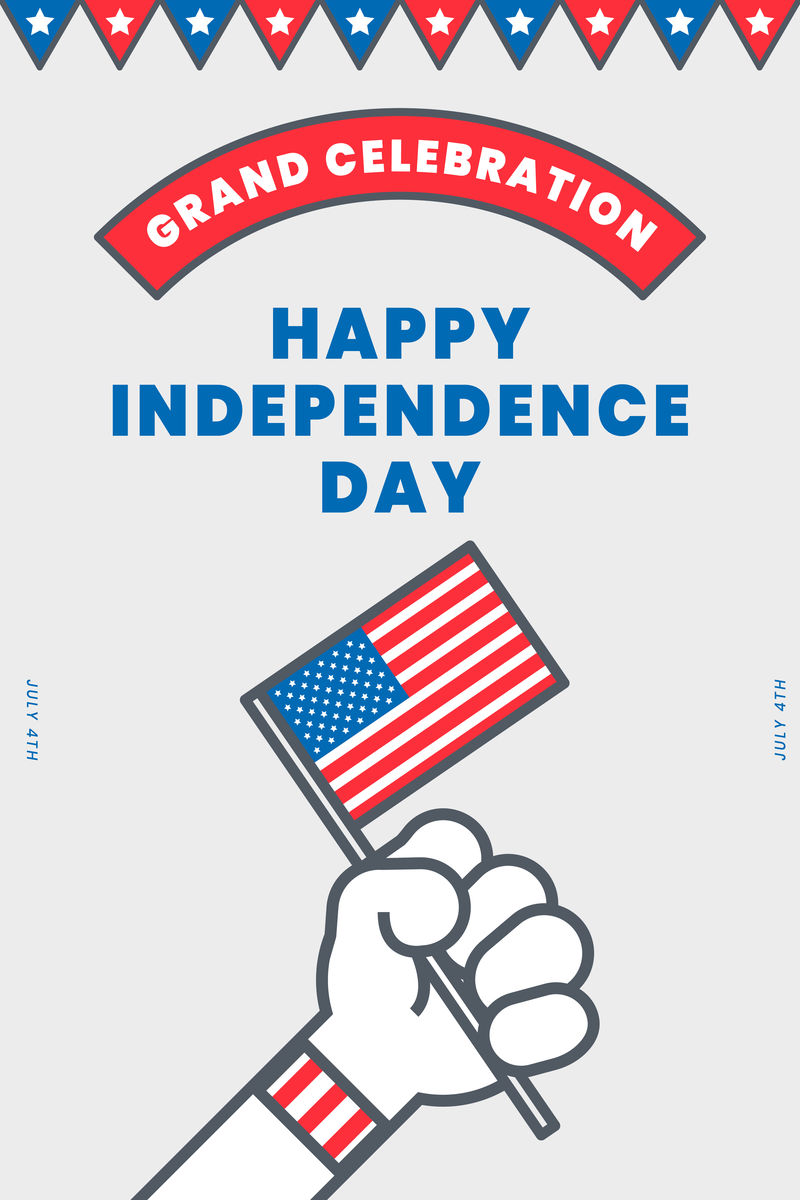 美国独立日快乐海报