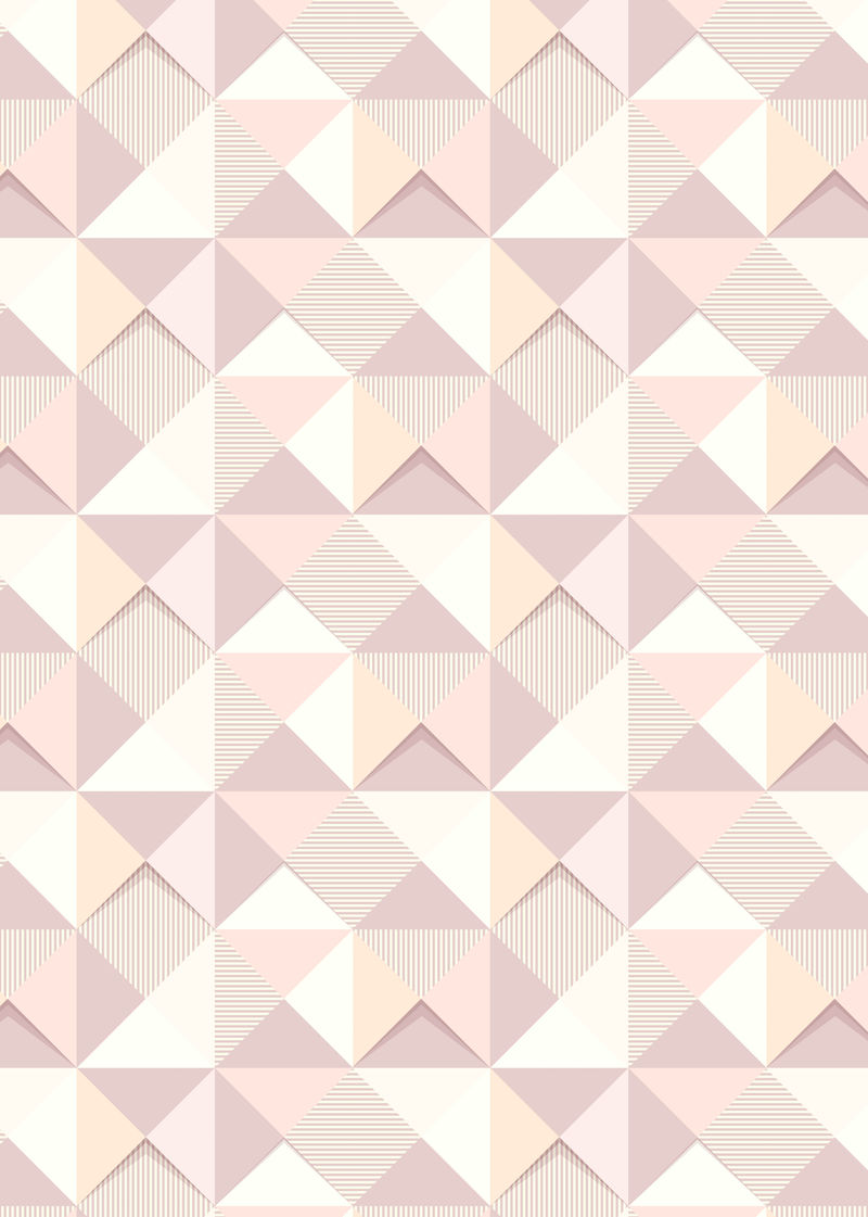 粉红色几何三角形图案背景设计资源