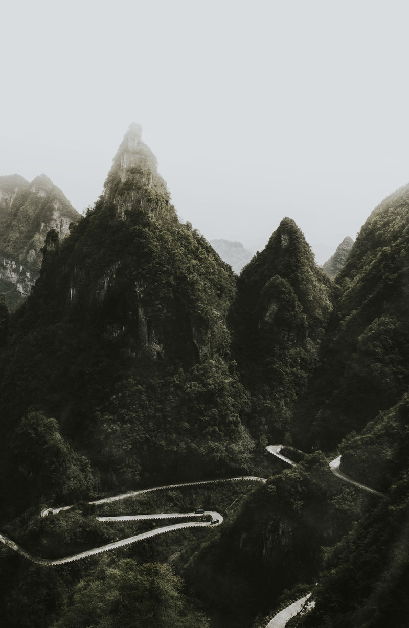 中国天门山路景观