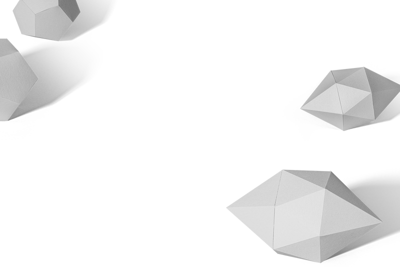 三维灰长六边形双锥灰色五边形十二面体设计单元