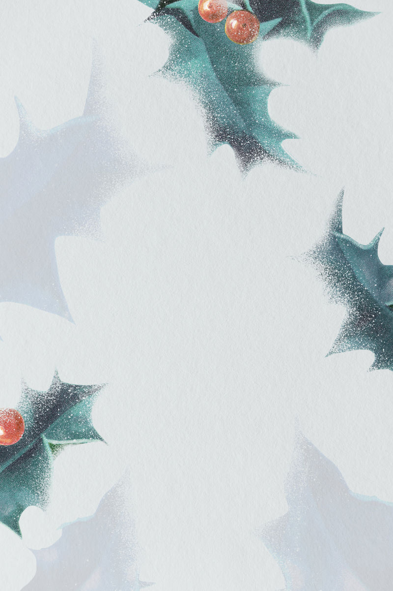 冬青莓圣诞社交模板模型