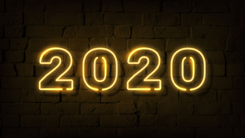 亮黄色霓虹灯2020壁纸